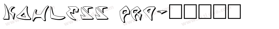 Kahless Pro字体转换